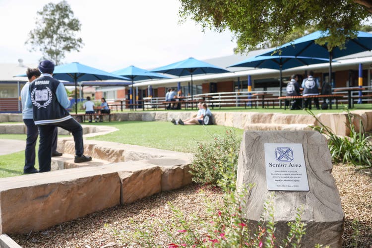 The senior area between B and C blocks